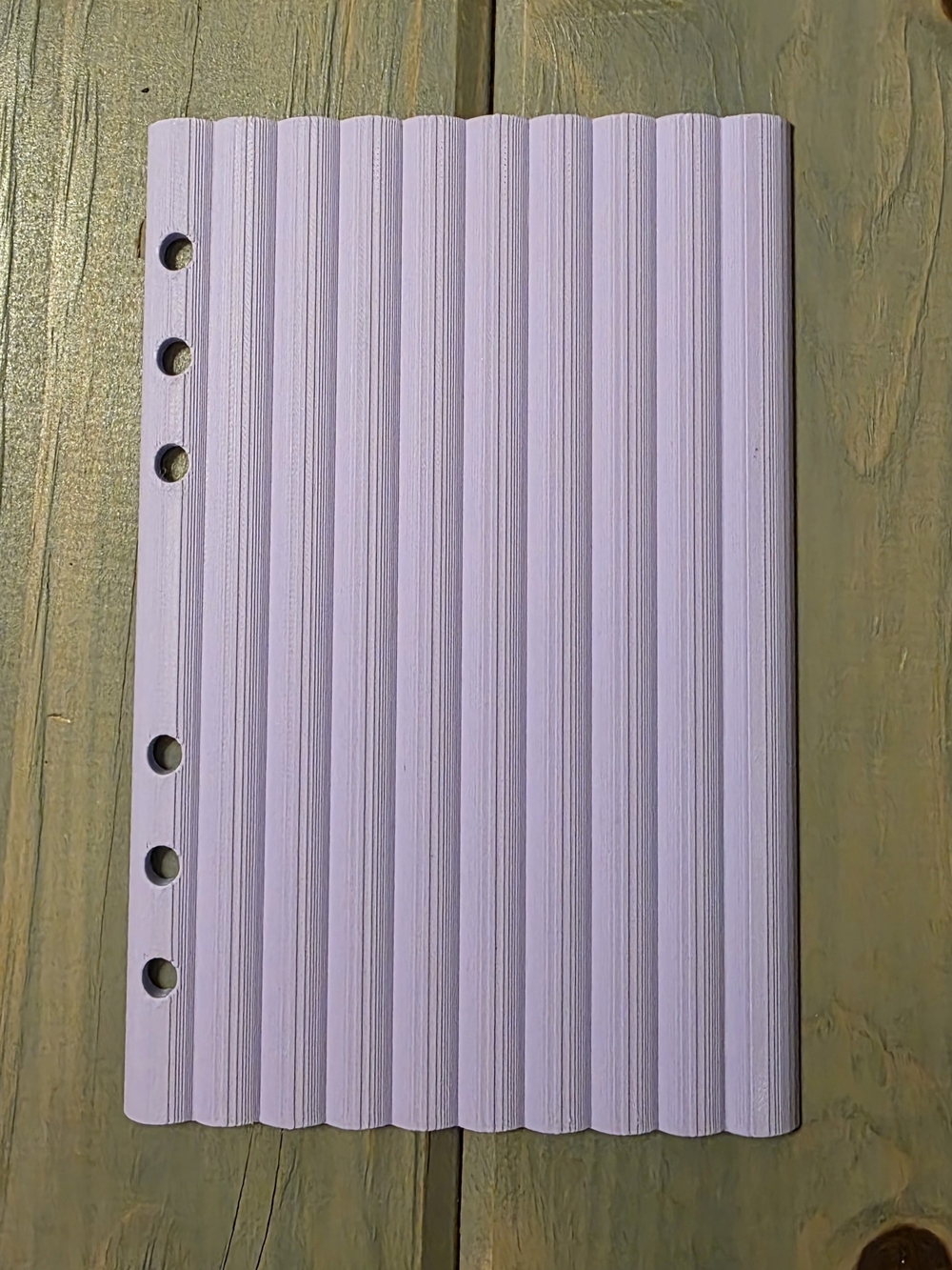 A6 3D PRINTED Lilac Ribbed Plastic dashboard
